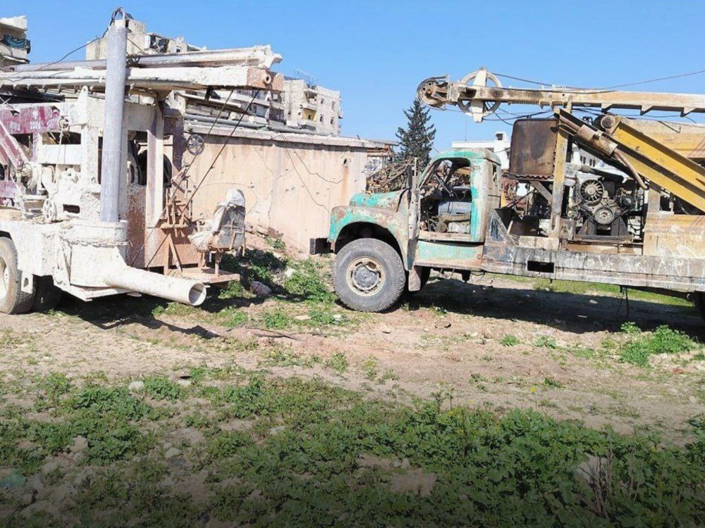 الموارد المائية في حلب تحجز حفارتين ضمن جولة للحد من حفر الآبار العشوائي