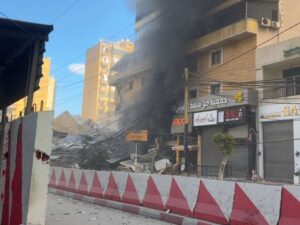 غارة إسرائيلية تستهدف جمعية القرض الحسن في الضاحية الجنوبية لبيروت