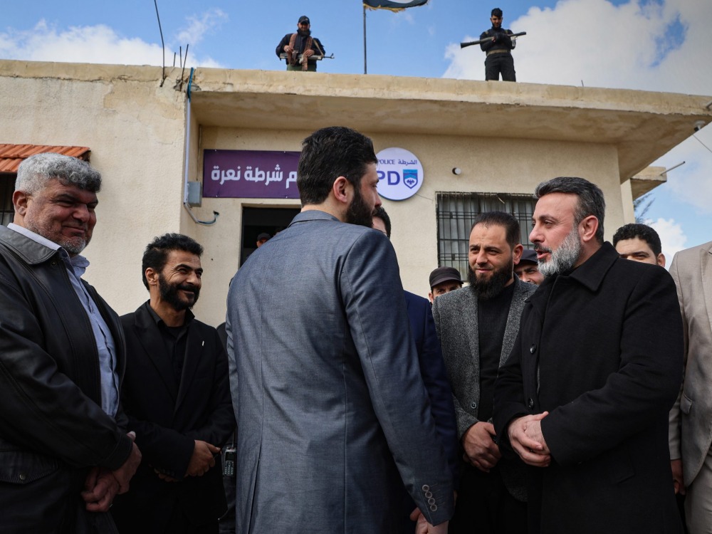 الأمن الداخلي يفتتح قسم شرطة في بلدة نعرة بريف حمص الغربي