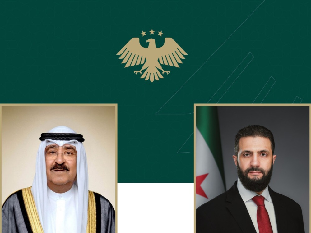 الرئيس الشرع يؤكد لأمير دولة الكويت رفض سوريا أي انتهاك لسيادة الدول العربية