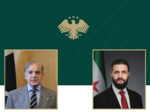 الرئيس الشرع يبحث مع رئيس وزراء باكستان التطورات الإقليمية