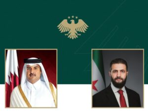الرئيس الشرع يؤكد لأمير دولة قطر تضامن سوريا مع الدوحة