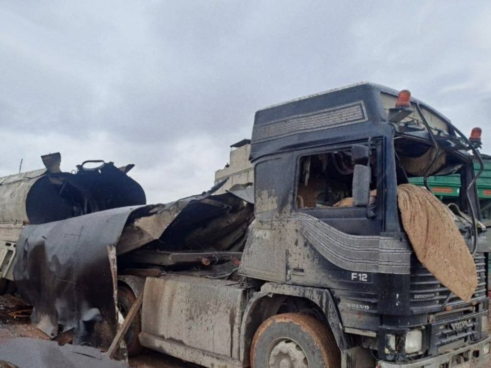 وفاة شخص بانفجار صهريج "فيول" في مدينة الباب بريف حلب