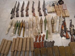 حرس الحدود يحبط محاولة تهريب أسلحة على الحدود السورية اللبنانية