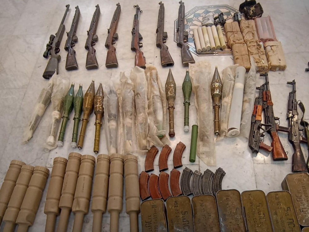 حرس الحدود يحبط محاولة تهريب أسلحة على الحدود السورية اللبنانية