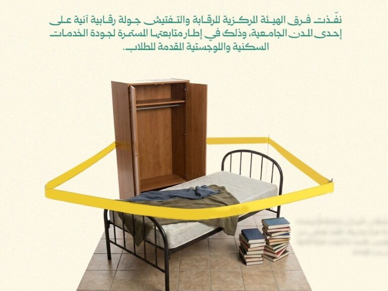 الرقابة والتفتيش تكشف مخالفات في إحدى المدن الجامعية