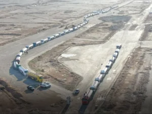 رئيس الهيئة العامة للمنافذ والجمارك يفتتح منفذ التنف - الوليد الحدودي مع العراق