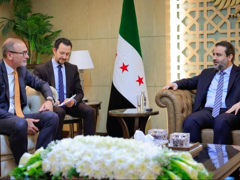 الشيباني يلتقي القائم بأعمال السفارة الألمانية ويشيد بجهوده لتعزيز العلاقات الثنائية