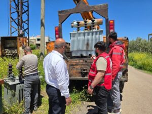 السويداء.. تأهيل شبكة كهرباء المزرعة تمهيداً لعودة الأهالي