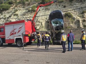 الدفاع المدني: وفاة مواطن وإصابة 10 آخرين في 8 حوادث سير أمس