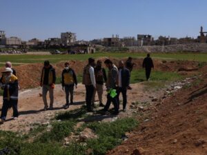 العثور على رفات شخص مجهول في حي التضامن بدمشق