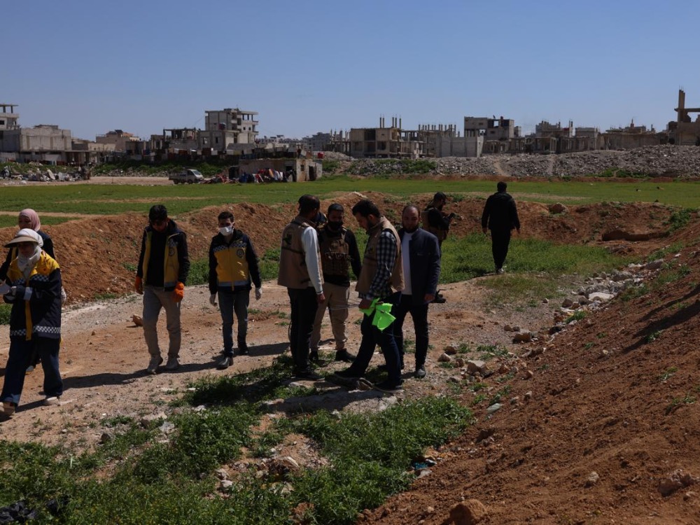 العثور على رفات شخص مجهول في حي التضامن بدمشق