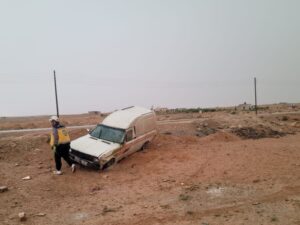 إصابة 12 شخصاً جراء حوادث سير وقعت في عموم البلاد