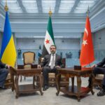 الشيباني يعقد اجتماعاً مع وزيري خارجية تركيا وأوكرانيا في دمشق