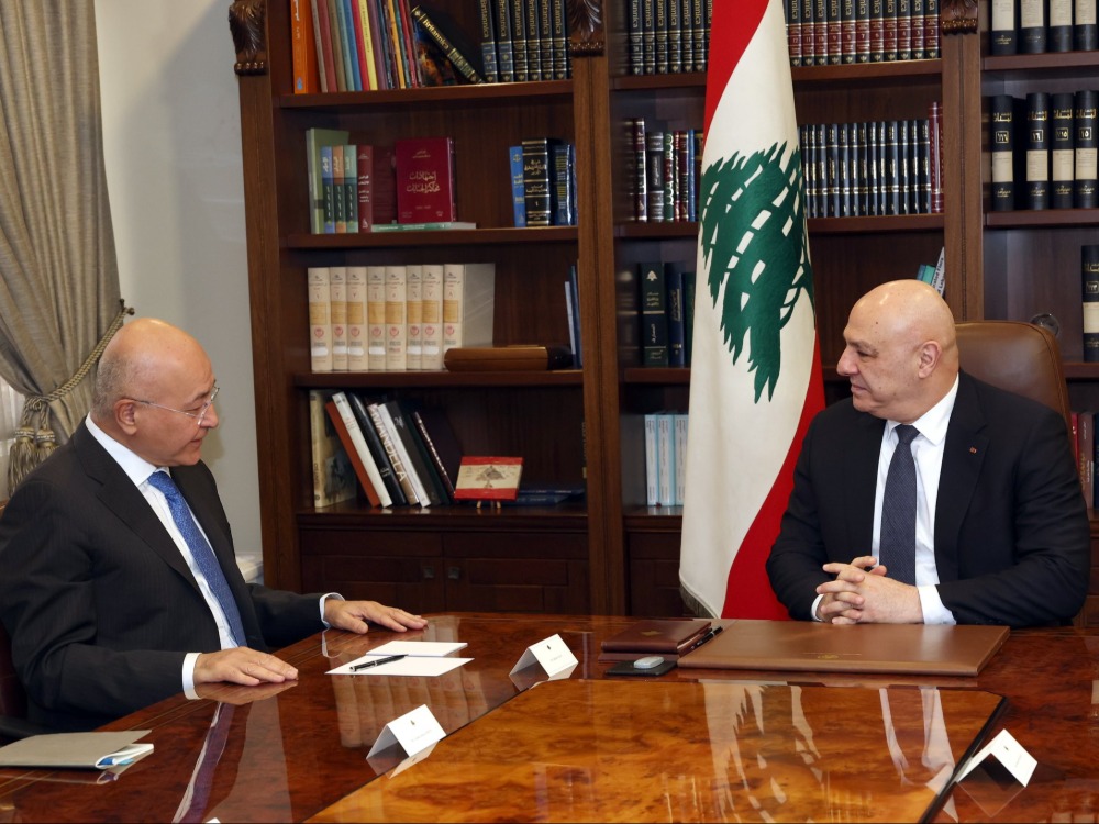 الرئيس اللبناني: الاعتداءات الإسرائيلية تسببت بكارثة إنسانية كبيرة ونزوح مليون لبناني