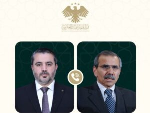 الشيباني وسلام يبحثان التطورات الإقليمية والتنسيق المشترك بين سوريا ولبنان