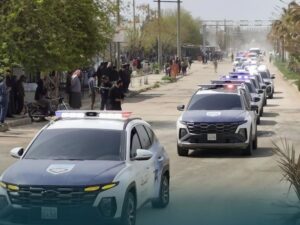 بحضور قائد الأمن الداخلي.. عرض أمني لآليات الداخلية بالهوية البصرية الجديدة بريف الحسكة