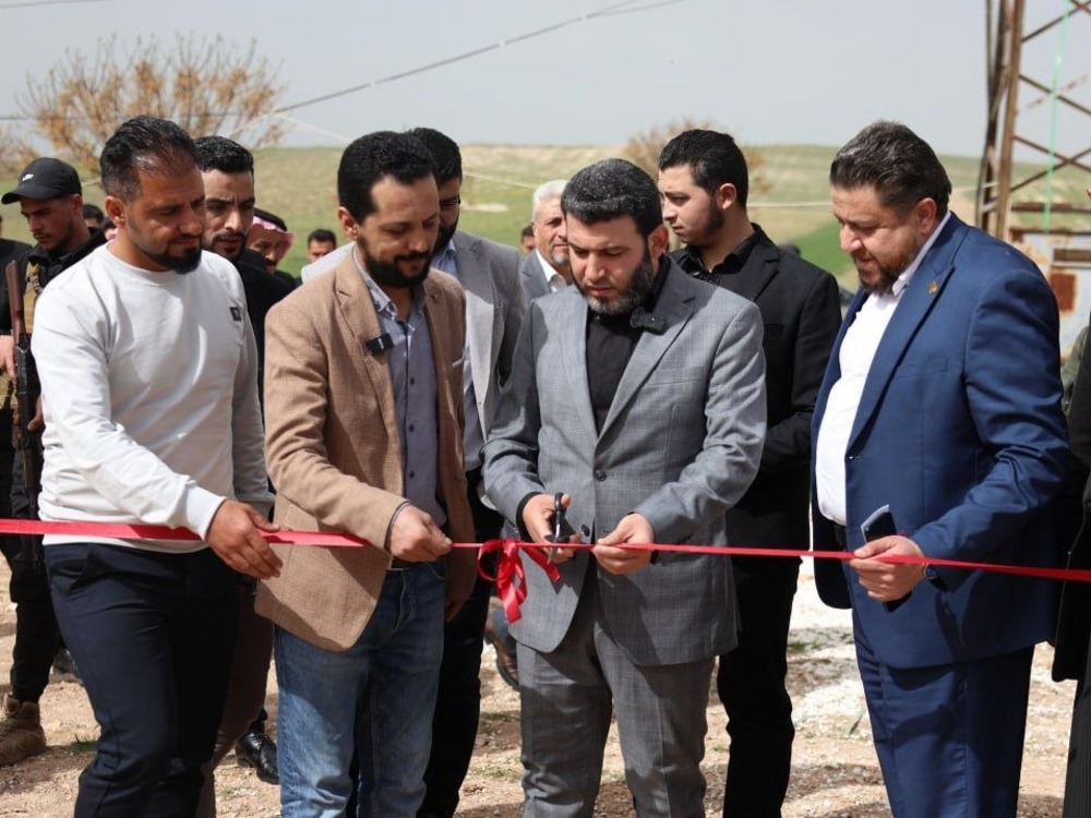 افتتاح محطة توليد طاقة كهروضوئية بريف حماة