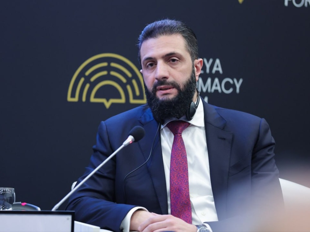 الرئيس الشرع من أنطاليا: سوريا محط أنظار العالم لأمن سلاسل التوريد بين الشرق والغرب