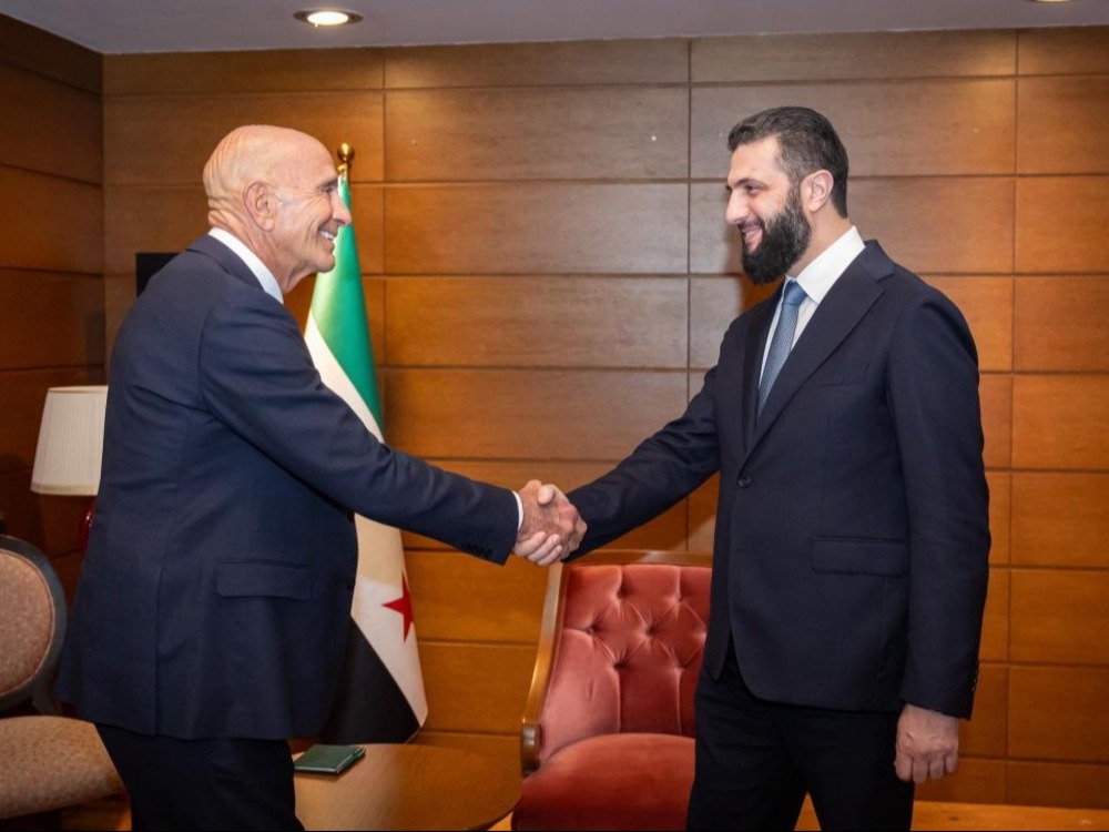 الرئيس الشرع يلتقي المبعوث الأمريكي توماس براك في أنطاليا التركية