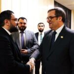 حاكم المصرف المركزي يبحث مع وزير العدل جهود مكافحة الجرائم المالية