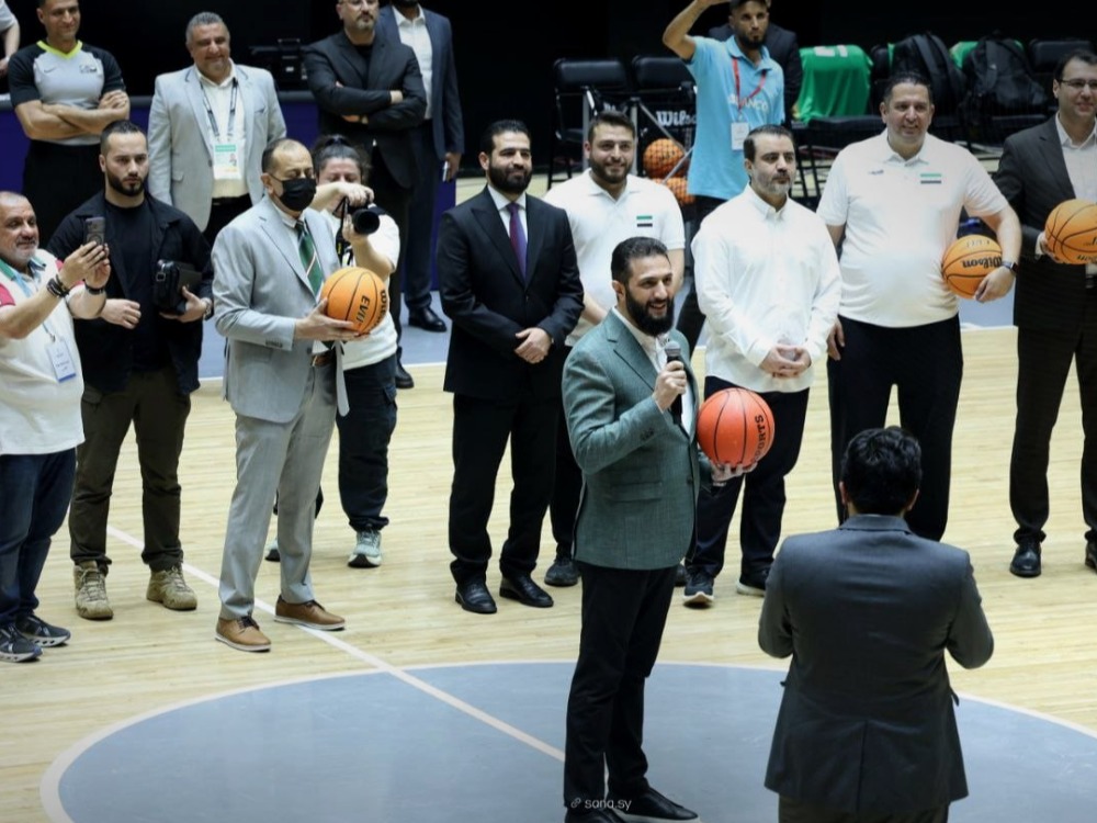 الرئيس الشرع خلال افتتاح صالة الفيحاء الرياضية بدمشق: ما ترونه اليوم هو البداية