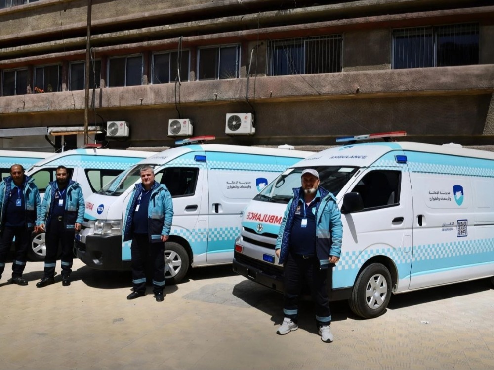 الصحة تطلق الهوية البصرية لمنظومة الإسعافات وتفتتح غرفة العمليات 110 في دمشق