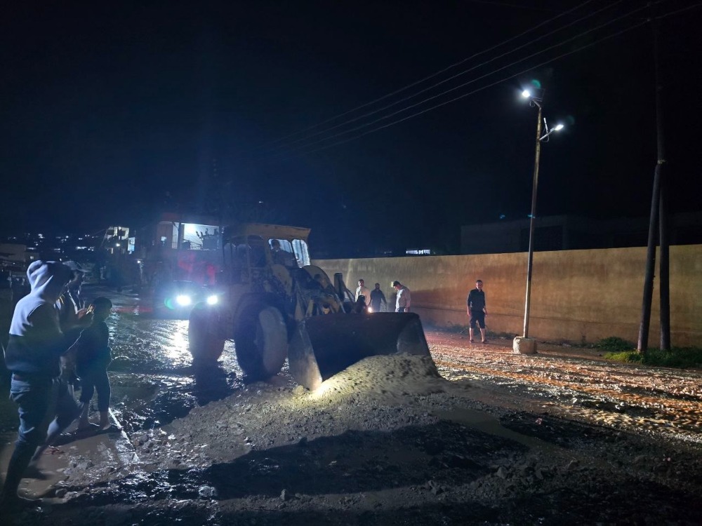 خسائر زراعية واسعة واستنفار لفتح الطرق في عفرين بعد العاصفة المطرية