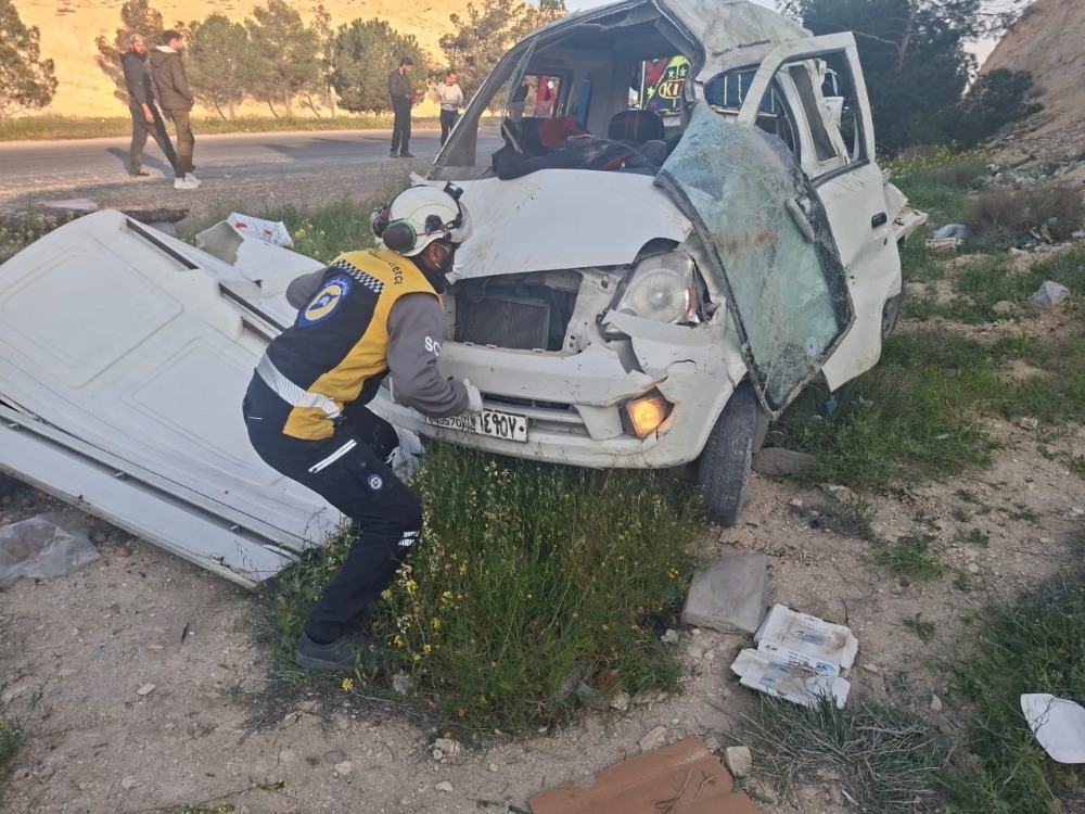 الدفاع المدني: 4 وفيات و12 إصابة جراء حوادث سير خلال يوم واحد