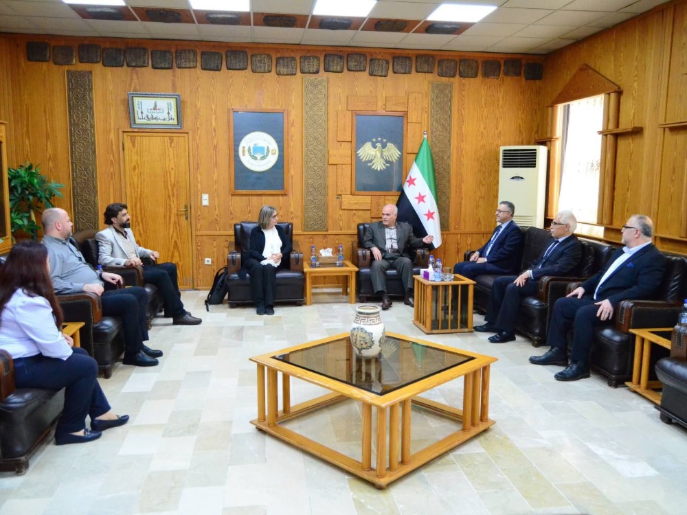 جامعة اللاذقية تبحث مع وفد ألماني_أردني تطوير التعاون الأكاديمي والبحثي
