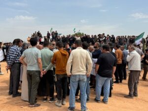 حلب.. وقفة احتجاجية في ساحة الليرمون رفضاً لإجراءات الاستملاك