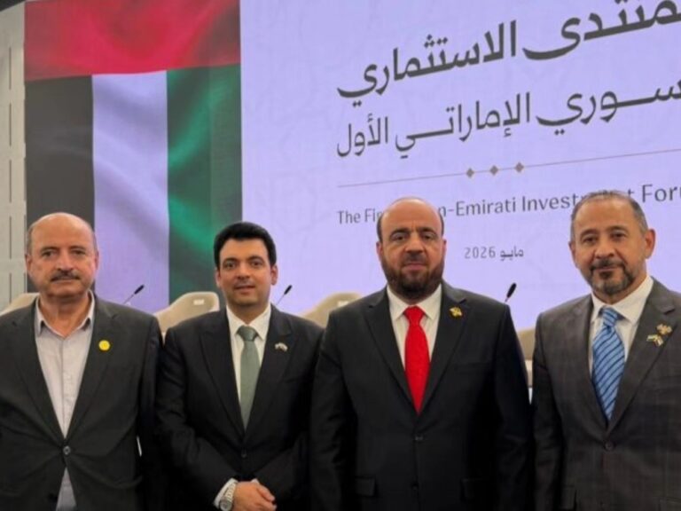 رئيس غرفة تجارة دمشق: لمسنا جدية إماراتية بالاستثمار في سوريا