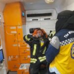 خلال إخمادهما حريقاً.. إصابة إطفائيين بحالات اختناق في حماة