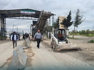 انطلاق أعمال ترميم وتأهيل الطرق في مدينة منبج بريف حلب