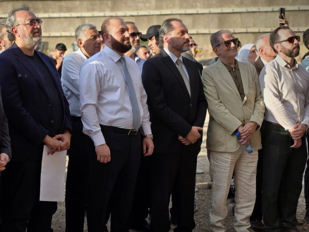 محافظ دمشق يضع حجر الأساس لمشروع مركز دمشق المالي في حي البرامكة