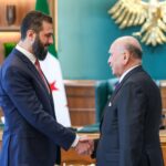 الرئيس الشرع يستقبل وزير الخارجية العراقي والوفد المرافق له في قصر الشعب