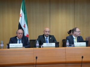 وزير الطوارئ يشارك في أعمال مؤتمر المعنيين بإزالة الألغام في سوريا المقام بجنيف