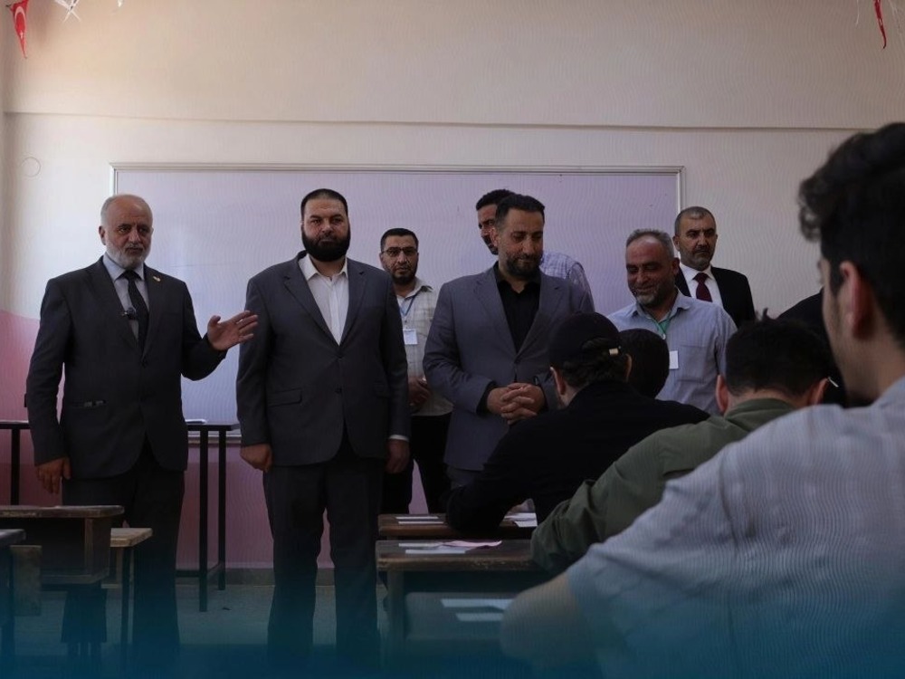 معاون وزير الداخلية يجري جولة تفقدية على مراكز امتحانات الشهادة الثانوية في إدلب