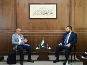 محافظ حمص يبحث مع الأمم المتحدة خطط الدعم والمشاريع التنموية للعام الجاري