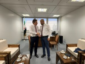وزير الطوارئ يثمن دور الأمم المتحدة في تعافي سوريا واستقرارها
