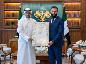 الرئيس الشرع يلتقي الرئيس التنفيذي لمجموعة زين للاتصالات