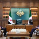الرئيس الشرع يستقبل في قصر الشعب رئيس الوزراء اللبناني الأسبق نجيب ميقاتي