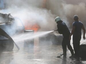 الدفاع المدني يستجيب لـ190 حريقاً و15 حادث سير في مختلف المحافظات