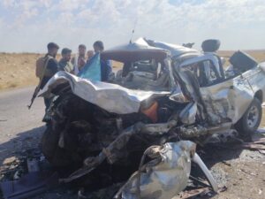 الرقة.. وفاة خمسة مدنيين وإصابة ثلاثة آخرين جراء حادث سير على طريق الطبقة - أثريا