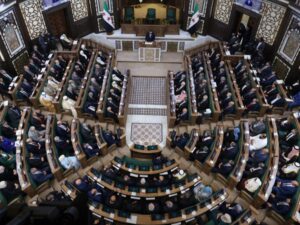 رئيس السن يدعو اللاجئين للعودة ويقرأ ضوابط انتخاب رئاسة المجلس