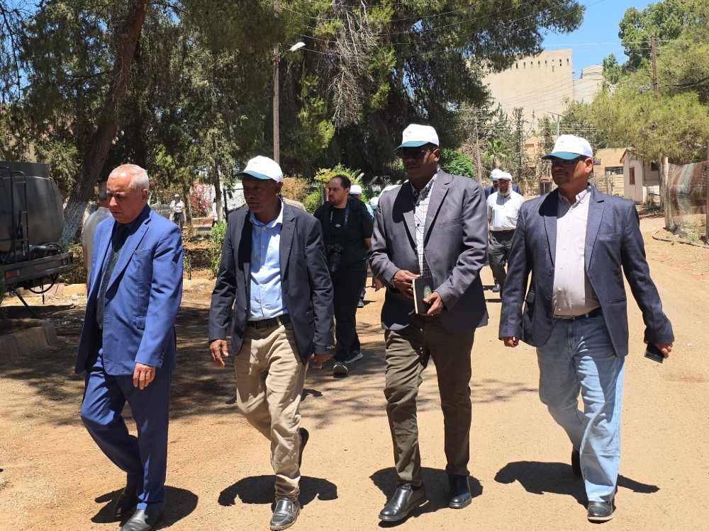 وفد سوداني يزور مركز أكساد في درعا للاطلاع على بحوث تطوير محاصيل الحبوب