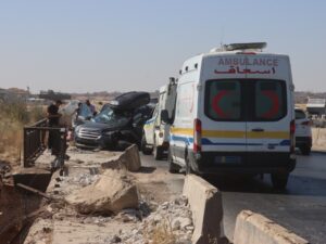 6 إصابات في حوادث سير بمحافظة إدلب