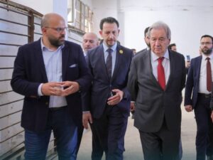 جولة في سجن صيدنايا يجريها الأمين العام للأمم المتحدة أنطونيو غوتيريش