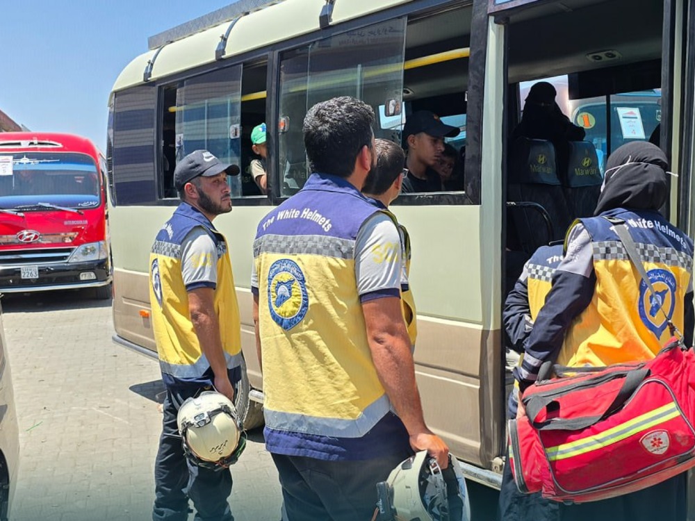 48 عائلة تغادر مخيمات جرابلس إلى حلب وحمص ضمن برنامج العودة الطوعية