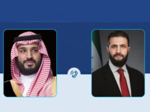 اتصال هاتفي بين الشرع وبن سلمان لبحث التعاون والتطورات الإقليمية